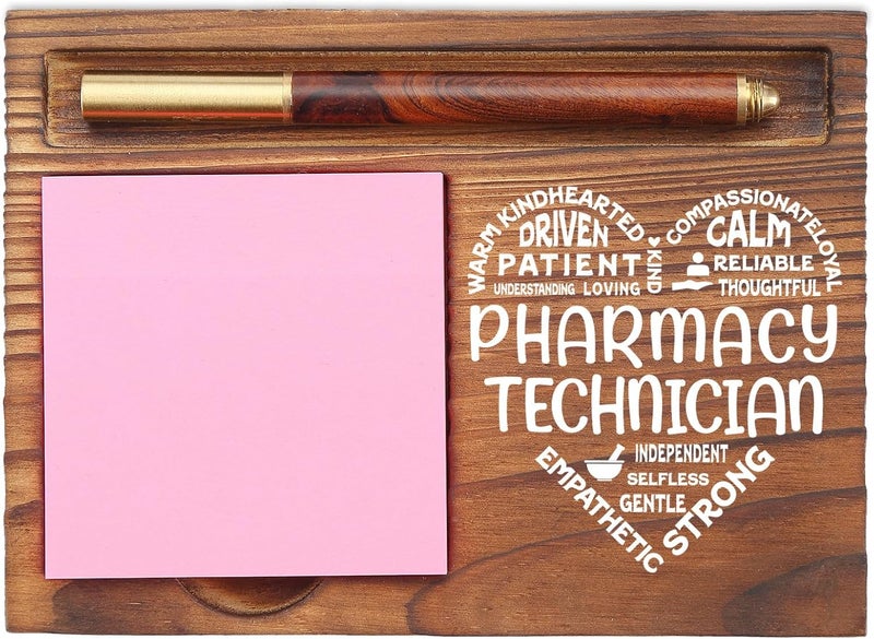 EFFJNSG Pharmacy Technician Gift, Appreciation Gifts for Pharmacist, Thank You Gifts for Pharmacist Tech, Pharmacy Week Gift, Pharmacy Gift for Pharmacist Graduation Desk Self-Stick Note Pad Holders EDP16 - Image 1